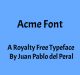 Acme Font Free Download