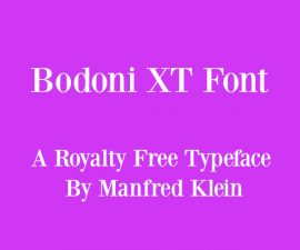 Bodonixt Font Free Download