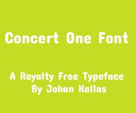 Concert One Font Free Download