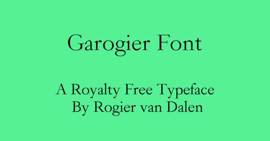 Garogier Font Free Download