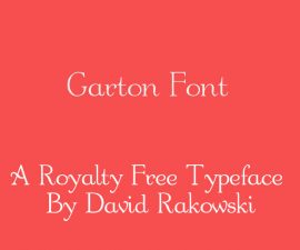 Garton Font Family Free Download