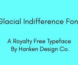Glacial Indifference Font Free Download