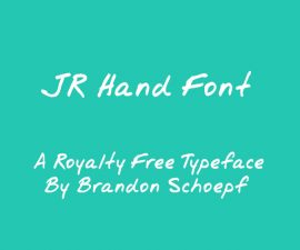 Jr Hand Font Family Free Download