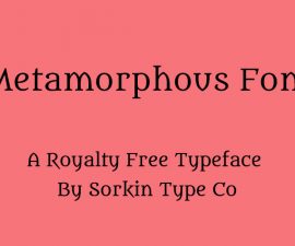 Metamorphous Font Free Download