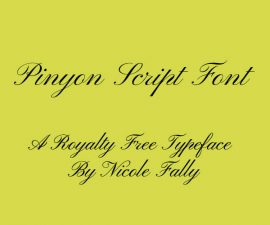 Pinyon Script Font Free Download