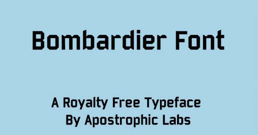 Bombardier Font Free Download