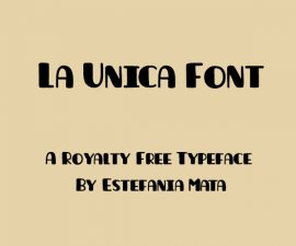La Unica Font Family Free Download