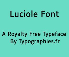 Luciole Font Free Download
