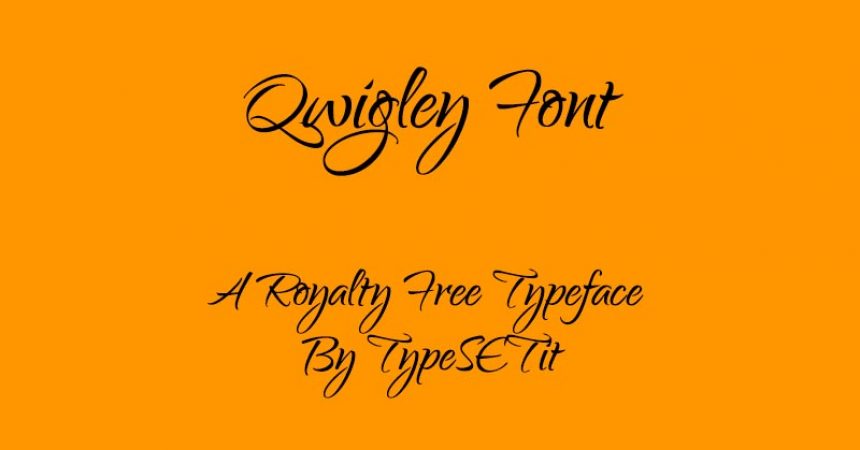 Qwigley Font Free Download