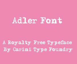 Adler Font Free Download