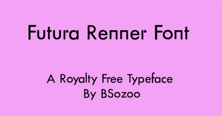 Futura Renner Font Free Download