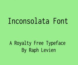 Inconsolata Font Family Free Download
