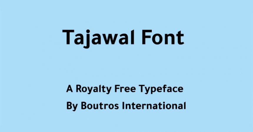 Tajawal Font Free Download