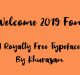 Welcome 2019 Font Family Free Download
