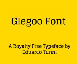 Glegoo Font Free Download