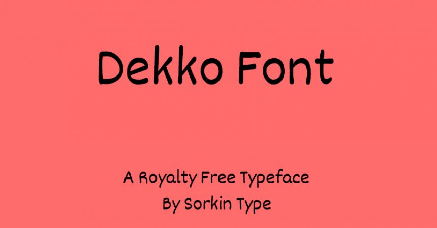 Dekko Font Free Download