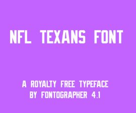 NFL Texans Font Free Download